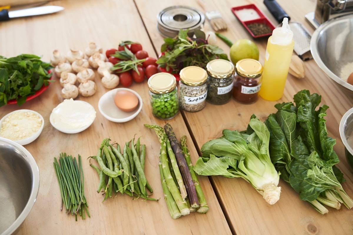 Healthy cooking preparation in modern kitchen